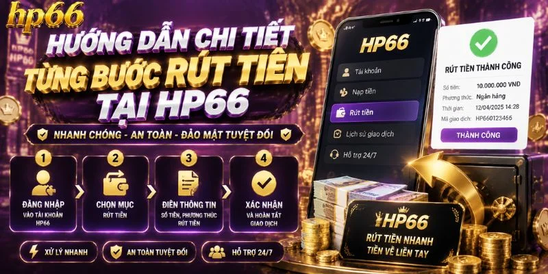Hướng dẫn chi tiết từng bước rút tiền tại HP66