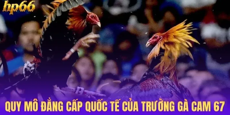 Quy mô đẳng cấp quốc tế của trường gà cam 67